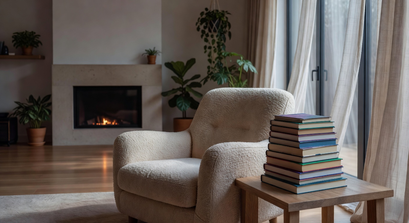 A stack of beautifully bound fiction books